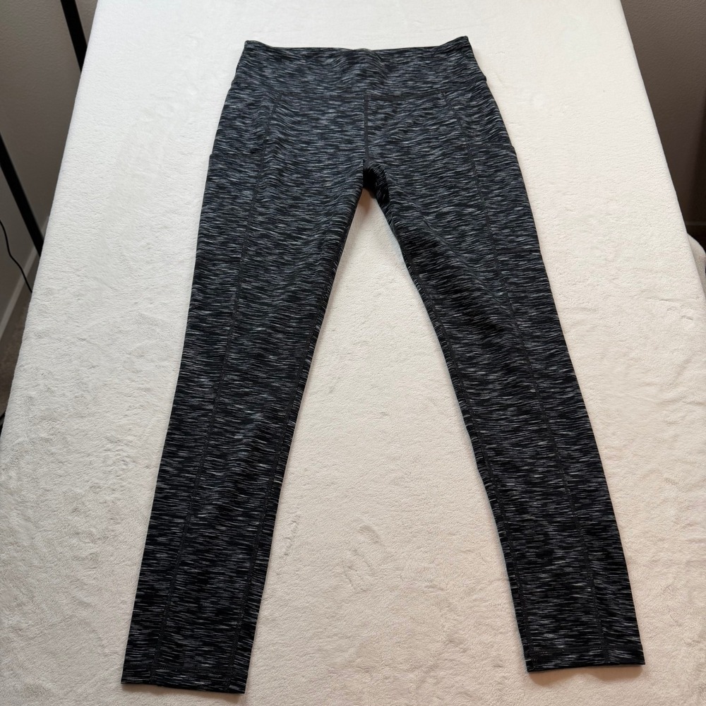 Propel Bass Engineered Leggings Womens Size M Black Space Dye Good Pockets
